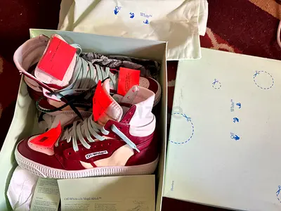 Off-White 3.0 Off-Court High Leather Sneakers – Pristine Barolo – EU 40