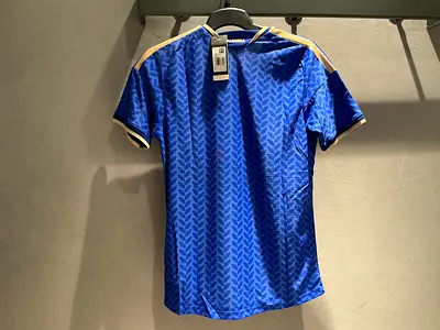 Blue short-sleeve sports/football jersey - new with tags, size S M L XL XXL price negotiable