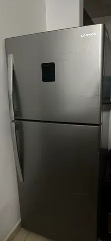 Daewoo Double Door Refrigerator - Stainless Steel, Good Working Condition