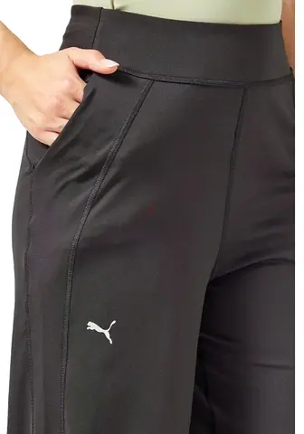 Puma Women's Black Athletic Leggings with Side Pockets - Size M
