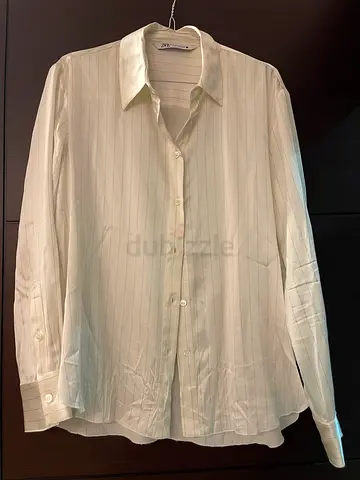 Zara Striped Button Up Blouse - Size M