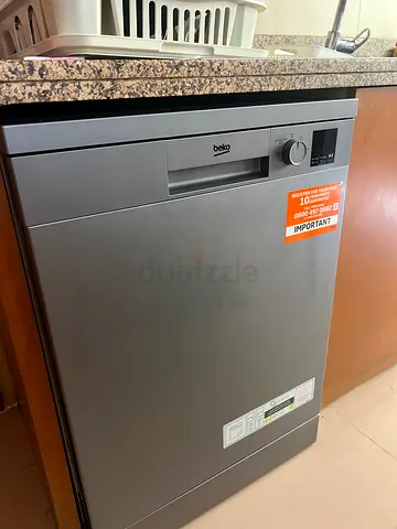 Beko built-in stainless steel dishwasher - good condition, 7 months old