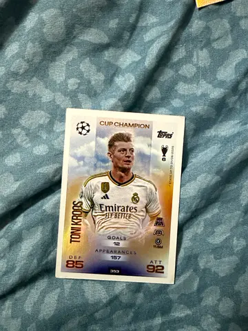 Topps Toni Kroos Cup Champion Real Madrid Trading Card