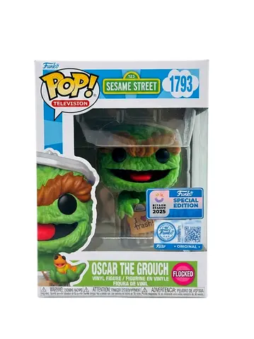 Funko Pop Oscar The Grouch Flocked Riyadh Season 2025 Special Edition