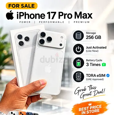 Apple iPhone 17 Pro Max - 256GB (Just Activated, Like New)
