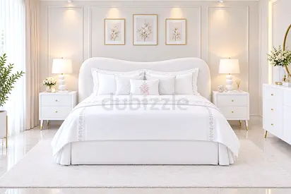 New White upholstered Queen bed with storage bed luxury Queen size bed frame