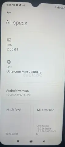 Redmi 9A smartphone (used) - great condition, single rear camera 2gb ram/32 storage rom.