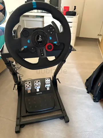 Logitech racing wheel with pedal set and stand (PlayStation compatible)