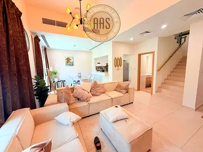 Fully Furnished 3BR + Maid Villa for Rent | Spacious & Bright | AED 145k