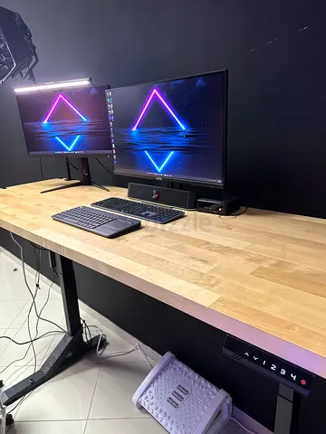 Ikea Adjustable Table/Desk - UPPSPEL underframe & KARLBY tabletop - Standing Desk