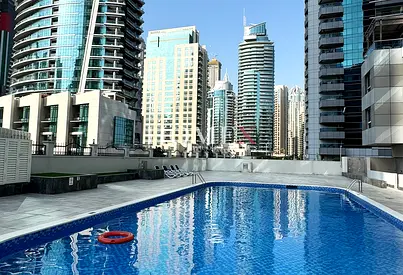 Semi Furnished 1BR | Mid Floor | Pool & Gym