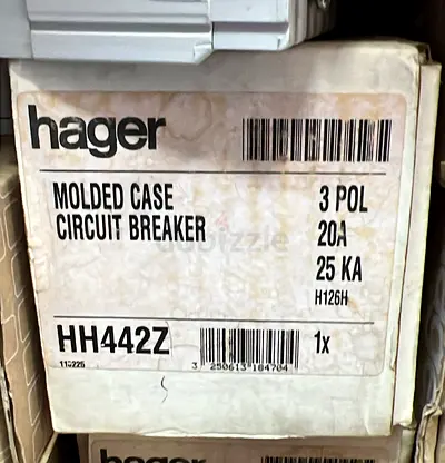 Hager HH442Z 3-pole 20A Molded Case Circuit Breaker - New/Boxed
