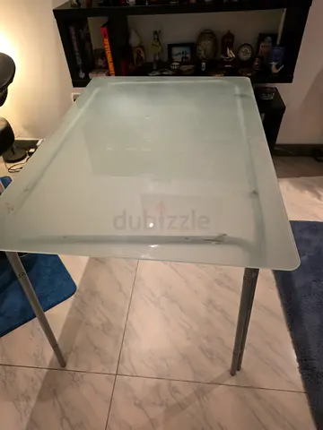 Minimalistic glass table