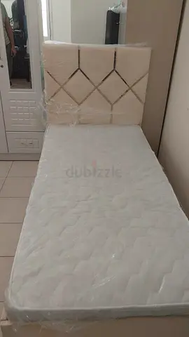 Single Bed with Headboard and Mattress - Good Condition