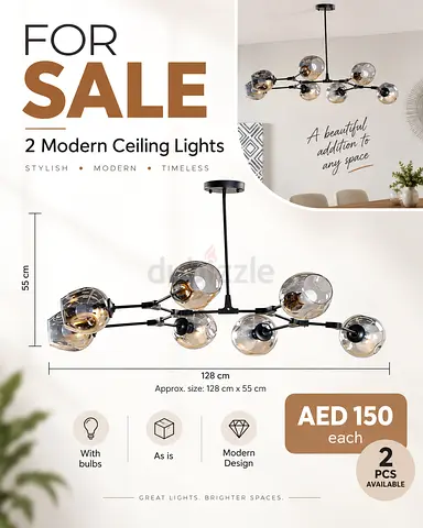 modern ceiling lights 300 set of 2