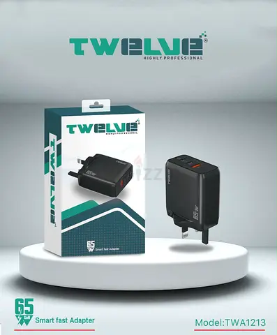 Twelve 65W Smart Fast USB Wall Charger (Model TWA1213) - USED