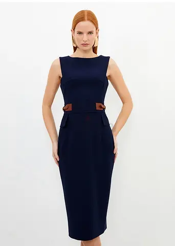 Karen Millen Navy Dress