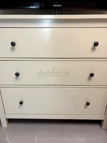 IKEA HEMNES 3-drawer chest, white stain - excellent condition