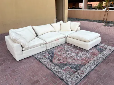 Marina Home Luscious feather 🪶 filled modular sofa with footstool