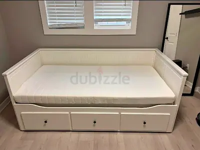 Ikea hemnes day bed with mattress queen size