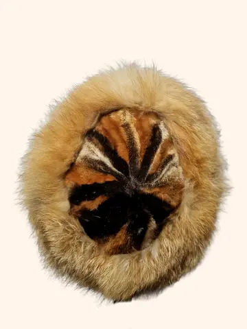 Luxury Swedish Fox Fur Hat | Genuine Fur | Vintage Scandinavian Elegance