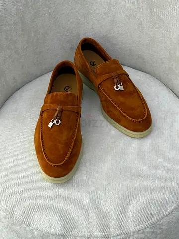 Brown Suede Men’s Tassel Loafers - Size Unknown, Lightly Used