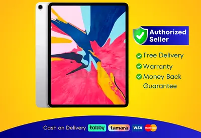 Apple iPad Pro 12.9 inch (3rd Gen) - A12X Bionic Chip - WiFi + Cellular - 256GB - Silver, A2014