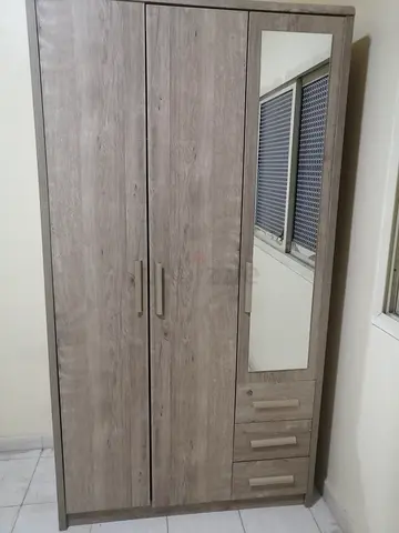 3-Door Wardrobe with Mirror and Drawers — URGENT SALE