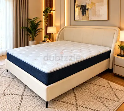 Elegant bed with mattress
