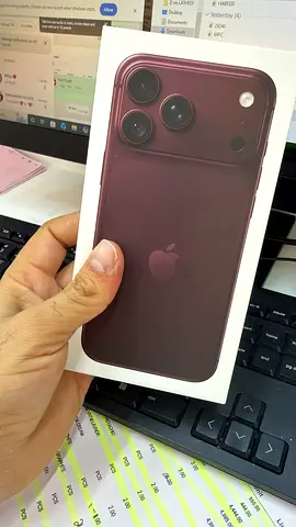 Apple iPhone 18 pro max 256GB PHYSICAL SIM (sealed box) - Burgundy - Unopened