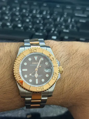 Seiko Oyster Perpetual Date Two-Tone Wristwatch