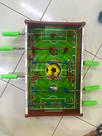 Mini tabletop foosball table, used, working condition
