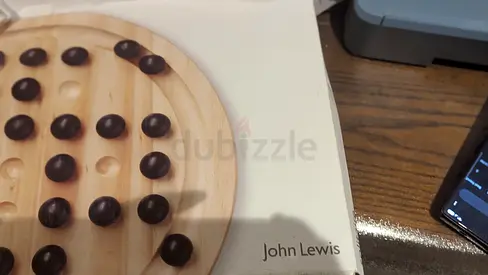 John Lewis Wooden Solitaire Board Game