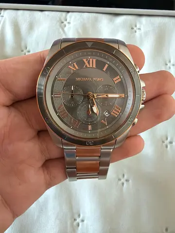 Michael Kors men's rose gold-tone chronograph watch