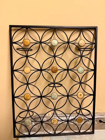 Metal decorative wall candle holder
