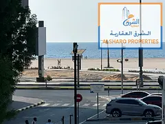 The finest apartments for annual rent on the Ajman Corniche. A spacious one-bedroom apartment with a