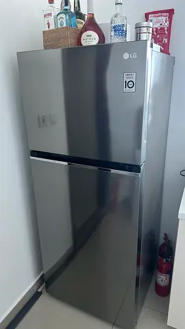 LG 375 Liter Top Mount New Smart Inverter Refrigerator, Platinum Silver Color