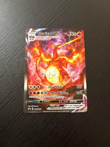 Pokémon Charizard VMAX Full Art Trading Card - Single Card