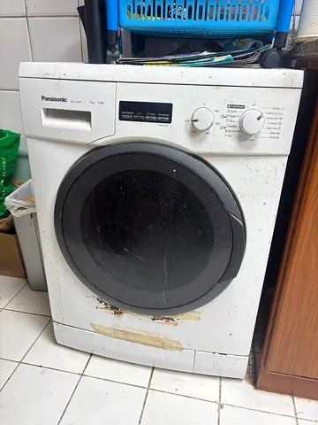 Used Panasonic Front Load Washing Machine, Samsung Tv, 3 PCs with keyboard, printer and laptop