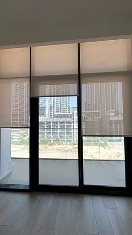 White roll up Curtains