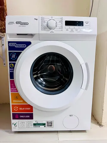 Super General 7KG Front Load Washing Machine - 1200 RPM - Excellent Working Condition