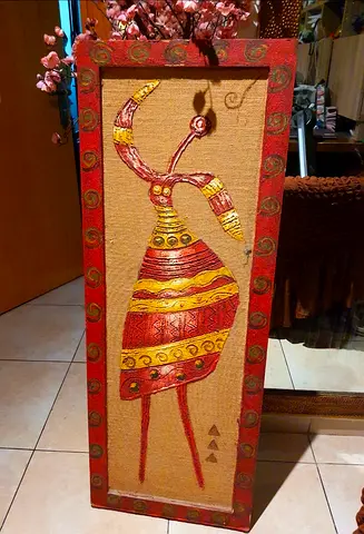 Handmade Tribal Original Painting. AED 240 Only! Hurry!