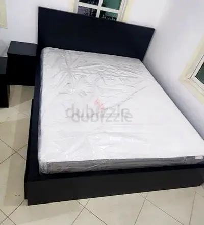 Ikea Queen size bed with mattress and storage drawers