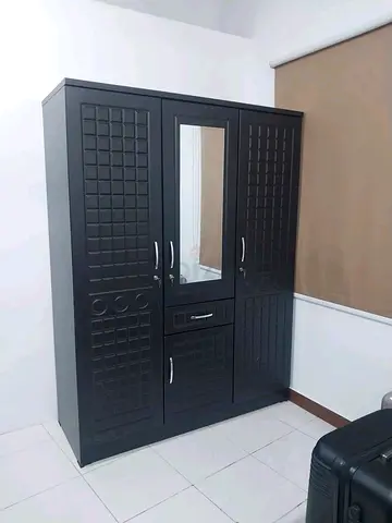 Dark brown colour 3door wardrobe brand new