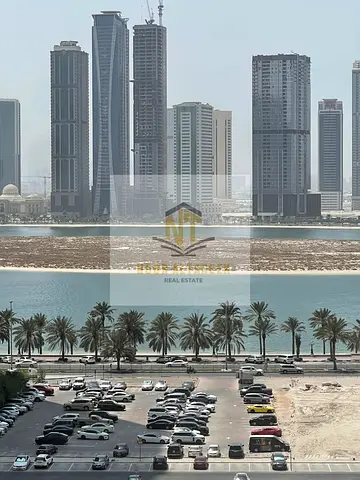 1 Bedroom + Living Room for Annual Rent in Al Khan, Sharjah, with Central AC, 1 Bathroom, and a Cheque Deposit. Prime location close to services and m
