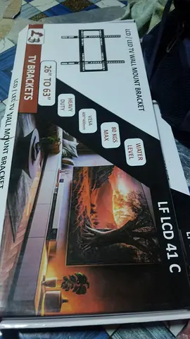 TV wall bracket. Brand new. Size upto 65 inch