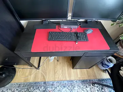 IKEA Computer Desk - Black Brown - Good condition