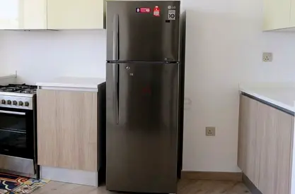 LG Double Door Refrigerator - Silver, Good Condition