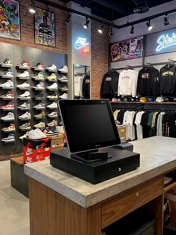 Ncr pos with cash box, printer and life time software