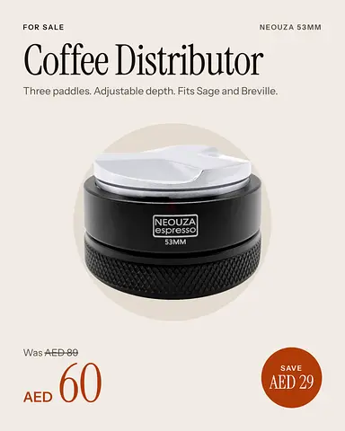 Neouza 53mm Coffee Distributor / Leveler for Espresso (Fits Sage & Breville)